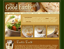 Tablet Screenshot of goodearthcafeofholland.com
